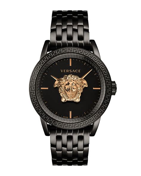 black and gold versace watch|versace diamond watch.